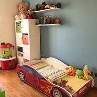 Letto singolo a forma di macchina