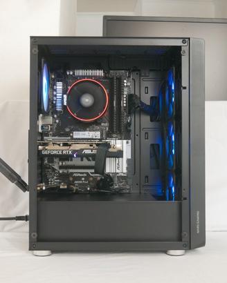 PC Gaming AMD Ryzen 7 2700 + RTX 3060 12GB +16DDR4