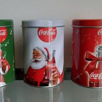 Set 3 barattoli Coca Cola Natale