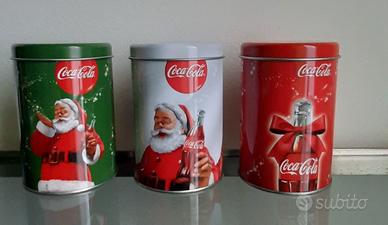 Set 3 barattoli Coca Cola Natale