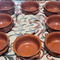 Set 8 Tegamini In Terracotta Cm 14