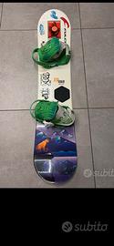 Tavola snowboard elan 115cm con attacchi flow