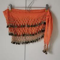 Cintura per belly dance arancione
