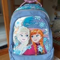 Zaino Seven Frozen Disney trolley con luci + sacca