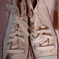 Converse tela colore crema mis 38
