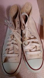 Converse tela colore crema mis 38