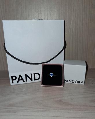 anello pandora cuore blu💙
