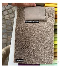 Velluto "cacao" rotolo 300x2750 cm