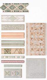 piastrelle decorative ceramica, listelli, decori