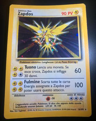 Zapdos Holo (BS 16) - 16/102 - Set Base GD/EX ITA