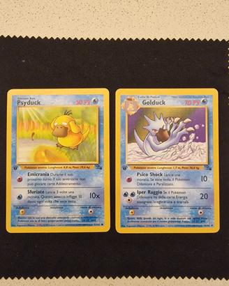 Psyduck FO53 e Golduck FO35 Prima edizione