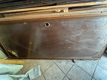 Portone blindato standard 90 x 210 cm colore noce