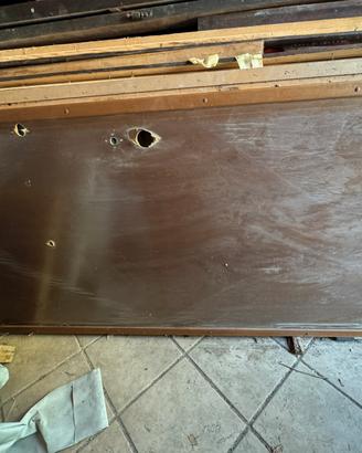 Portone blindato standard 90 x 210 cm colore noce