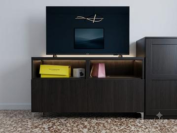 Mobile porta TV IKEA BESTÅ 120x75 ben tenuto