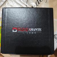 Rosso Amante Bracciale in acciaio da uomo