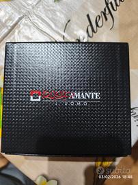 Rosso Amante Bracciale in acciaio da uomo