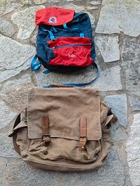 zainetto invicta e borsa jeans