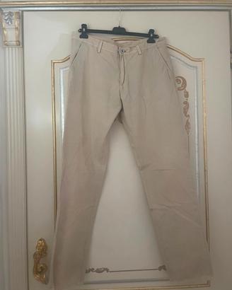 piazza Italia pantalone uomo beige tg 48