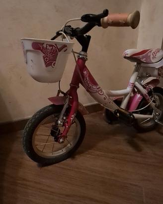 bicicletta Bimba 14" con cestino e porta bambole