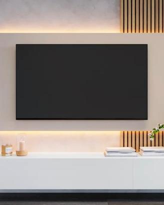 Pannello cornice tv con contorno led