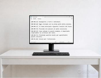 Sbobine e trascrizioni di registrazioni audio