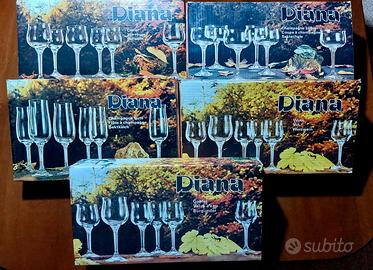 kit bicchieri Diana - cristallo di Boemia