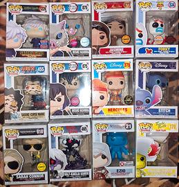 Lotto funko pop vari demon slayer, jjk, dragonball