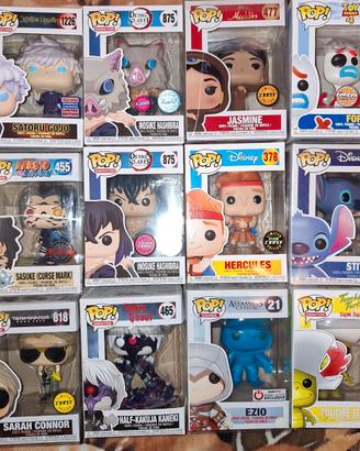 Lotto funko pop vari demon slayer, jjk, dragonball