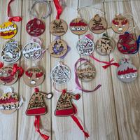 Stock 20 Pendenti Natale in legno