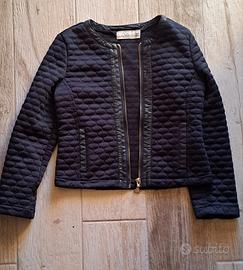 giacca bimba trapuntato blu