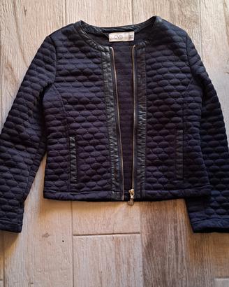 giacca bimba trapuntato blu