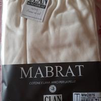 mutande uomo lunghe cotone e lana tg 7