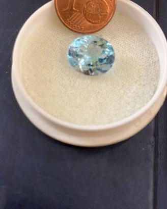 Topazio Azzurro Naturale 5,21 CT - Taglio Ovale
