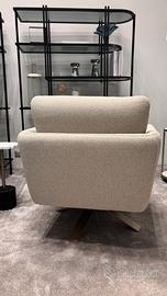 Elegant and comfortable beige armchair
