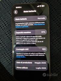 S.cambio IPhone 16 pro max 16 256GB oro pari nuovo