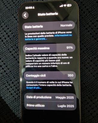 S.cambio IPhone 16 pro max 16 256GB oro pari nuovo