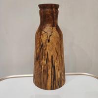 vaso in legno di faggio fatto a mano