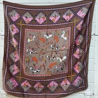 Foulard vintage anni 70 designad by Jocelyne Mange