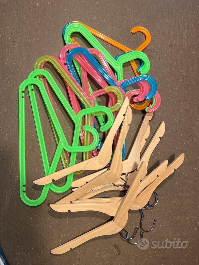 Grucce Bambini Impilabili 20pcs - Con Gancio Farfalla, Regolabili, Antiscivolo, Rosa E Bianco - Foto 2