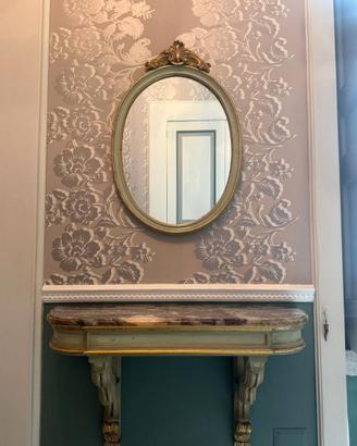 Consolle con specchio in stile veneziano