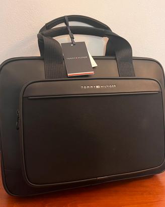 Borsa porta pc con tasca esterna Tommy Hilfiger