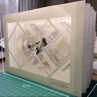 Libretto fatto a mano o Tunnel book d'artista