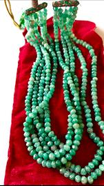 Collana vintage smeraldo