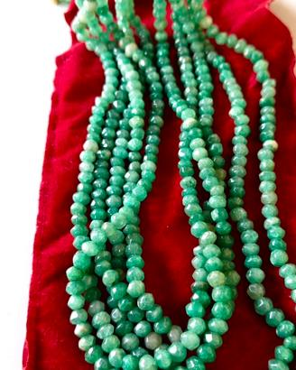 Collana vintage smeraldo