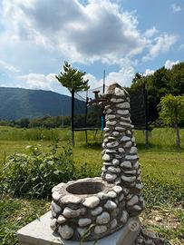 Fontana da giardino.