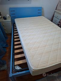 letto da 1piazza e mezza più rete e materasso 