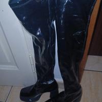 stivali platform al ginocchio n38