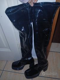 stivali platform al ginocchio n38