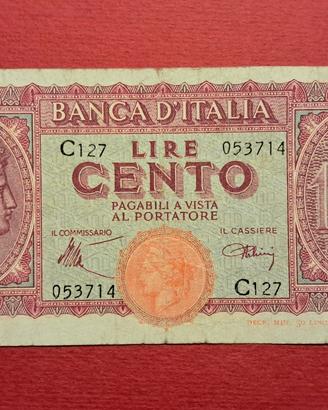100 lire Italia Turrita C127 053714