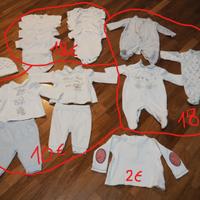 Tutine, completi, body, maglia e cuffietta neonato